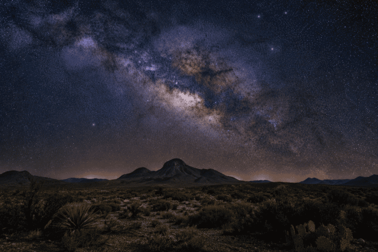 Milky Way above the mountains of West Texas