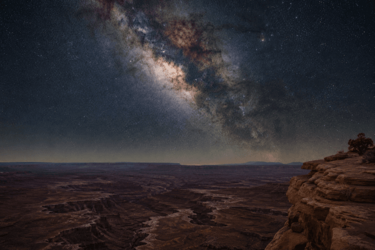 Canyonlands National Park beneath the Milky Way galaxy