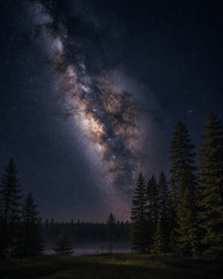 Cherry Springs State Park beneath the Milky Way galaxy
