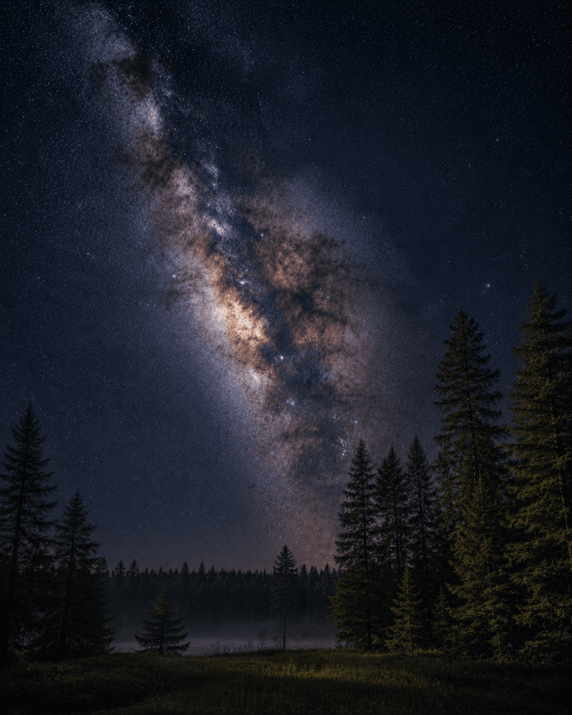 Cherry Springs State Park beneath the Milky Way galaxy