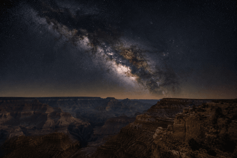 Grand Canyon National Park beneath the Milky Way galaxy