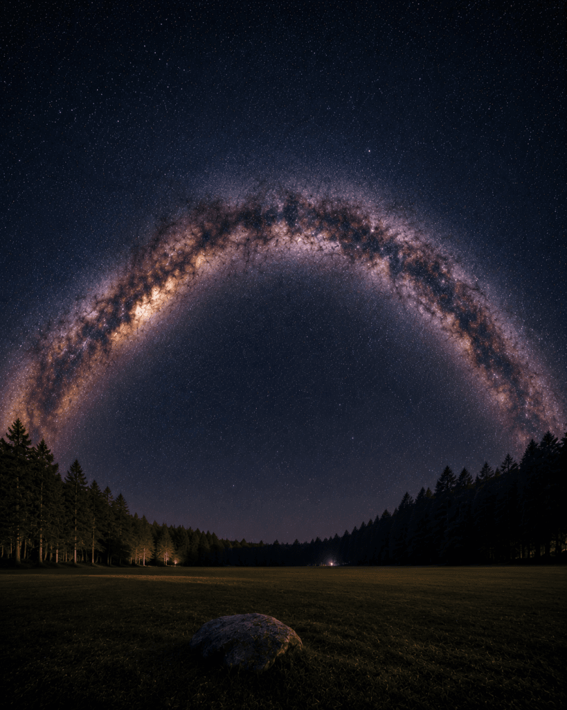 Cherry Springs Astronomy Observation Field under a star-filled sky