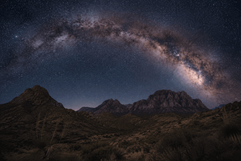 Chisos Basin stargazing location at night