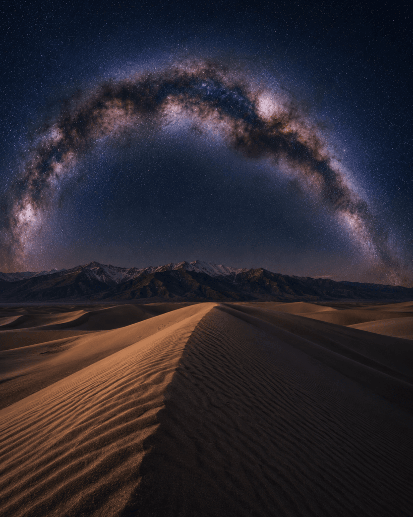 High Dune under a star-filled sky