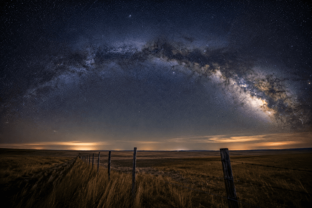 Milky Way above the Montana prairie